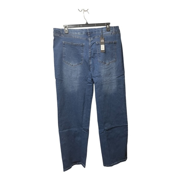 Fashion Nova Simply Basic Stretch Straight Medium Wash Jeans sz 22 NWT - Picture 6 of 7